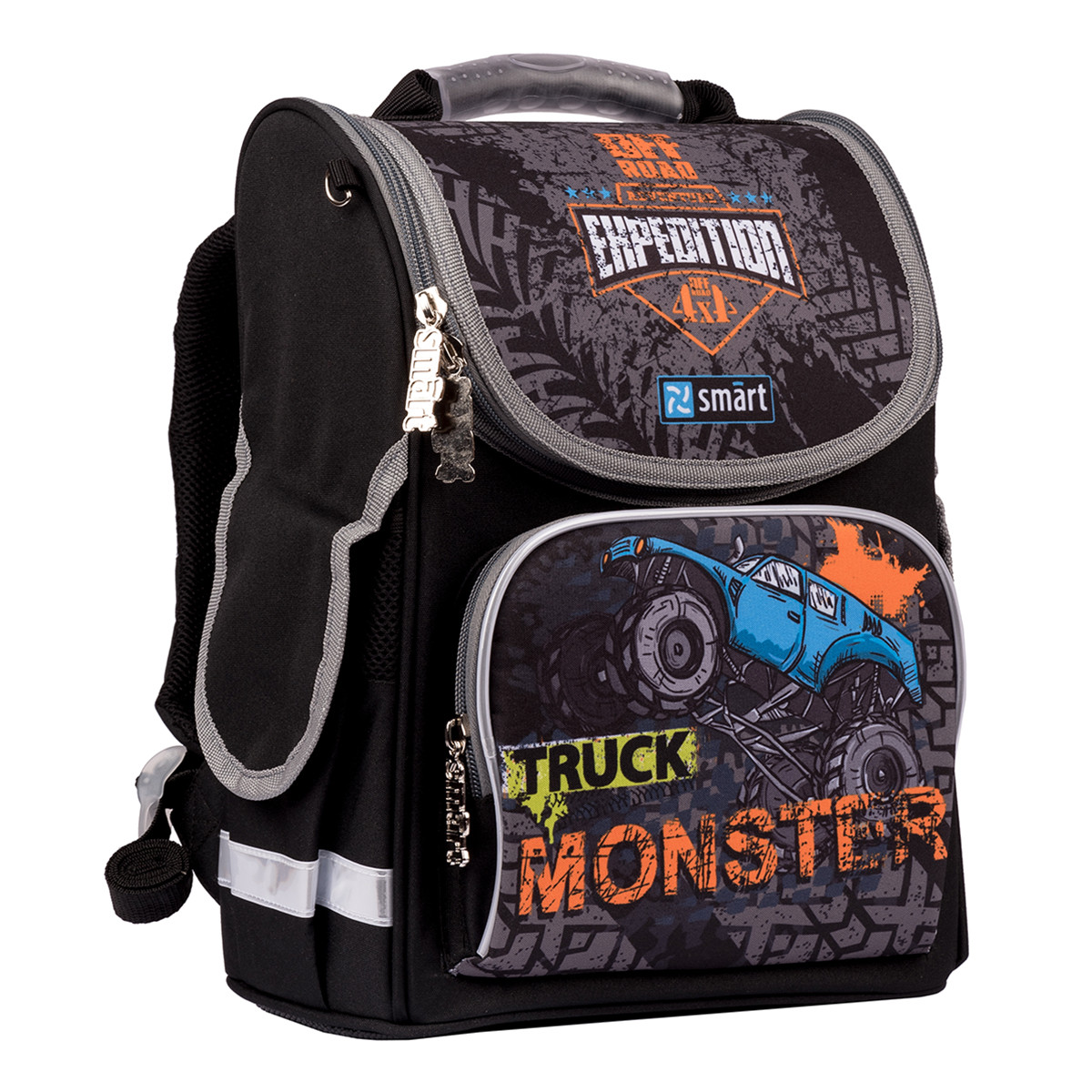 

Рюкзак шкільний каркасний SMART PG-11 Monster Truck, чорний (557020)