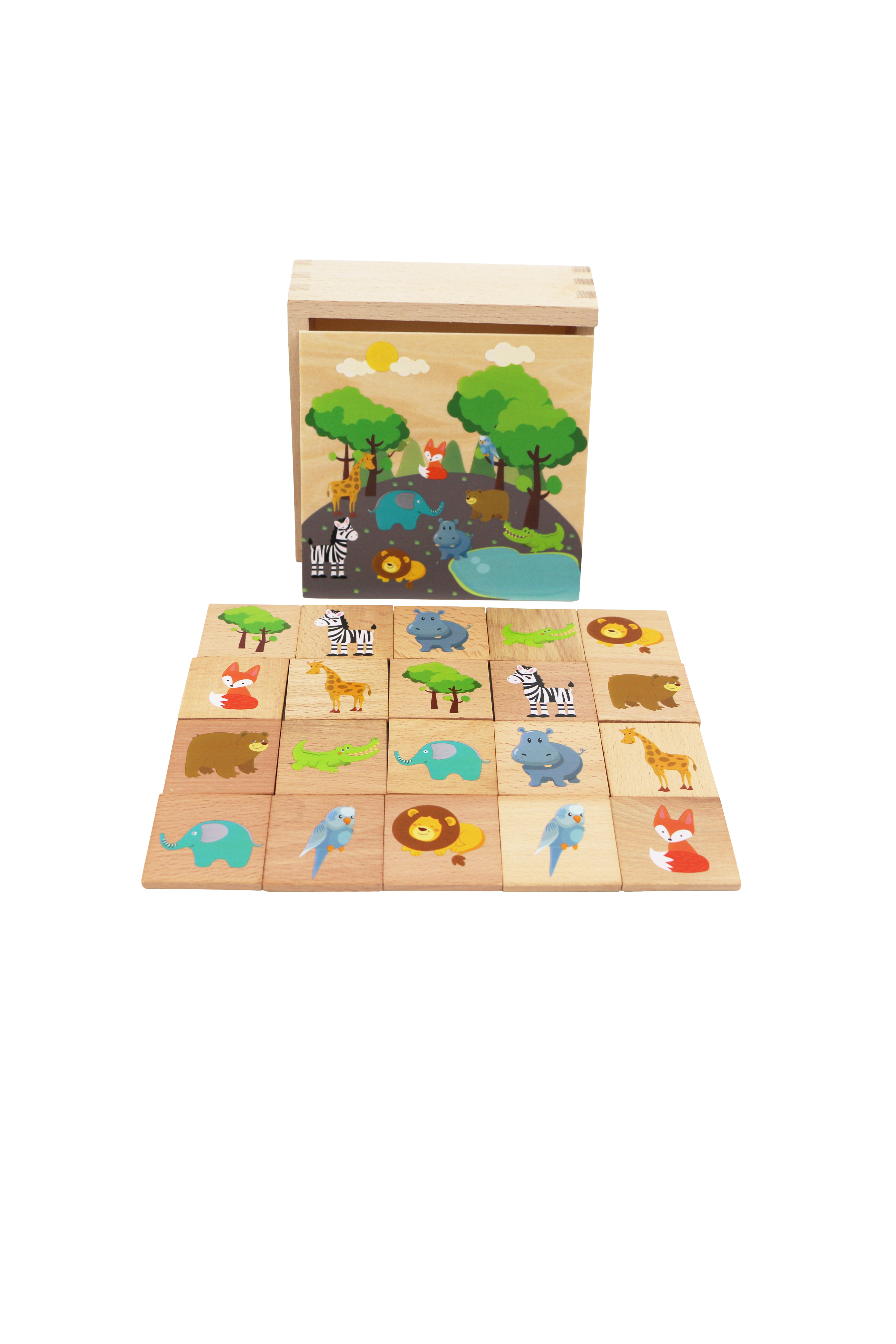 

Детская игра МЕМО с коробочкой для хранения PlayTive разноцветный LI-550012