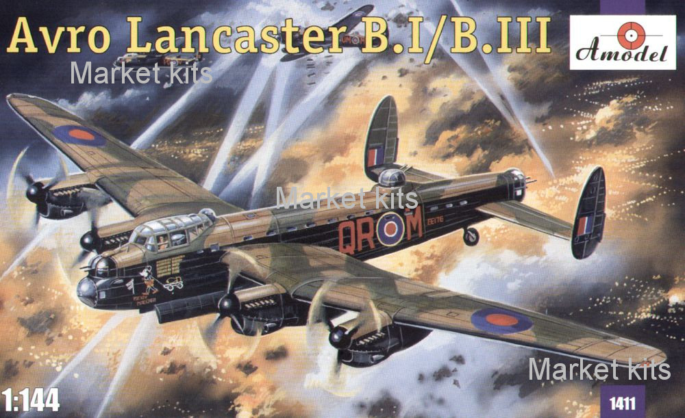

Дальний тяжелый бомбардировщик ВВС Англии Avro Lancaster B.I/B.III 1:144 AMODEL (AMO1411)
