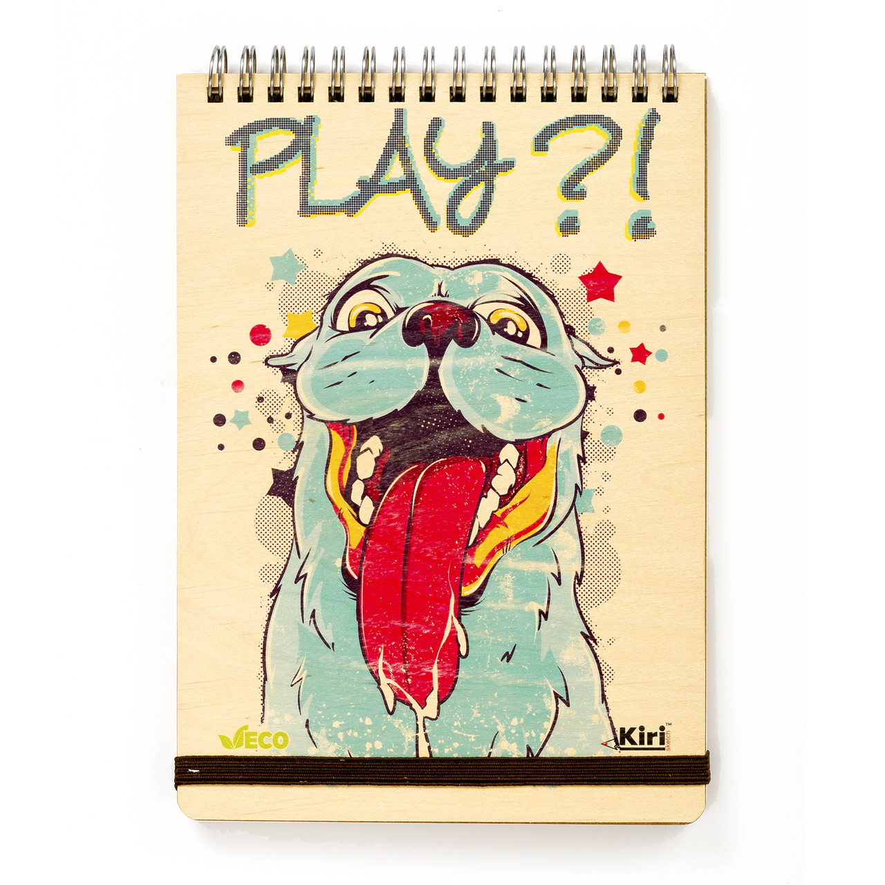

Эко Скетчбук KIRI sketch в точку А5 "Игра", деревянный на пружине