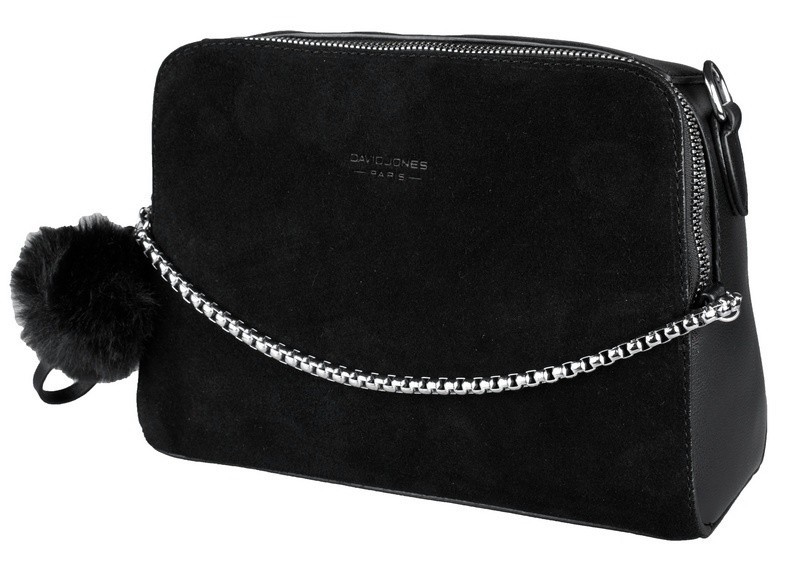 

Женская замшевая сумка 9002 black