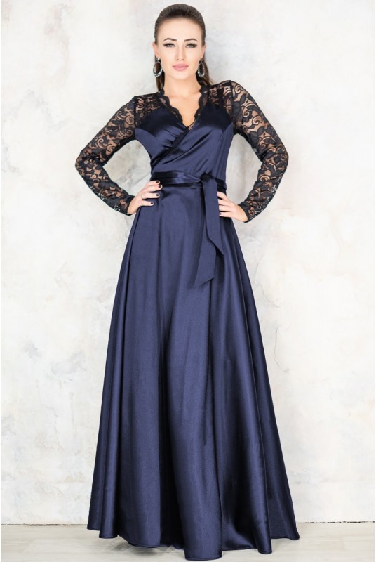 

Fashions • Платье длинное Сатира Fashions  темно-синий (812-лб, Fashions • Платье длинное Сатира Fashions 46 темно-синий (812-лб)
