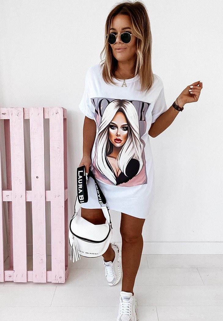 

Fashions • Платье-футболка Оллизон Fashions S (42-44) белый