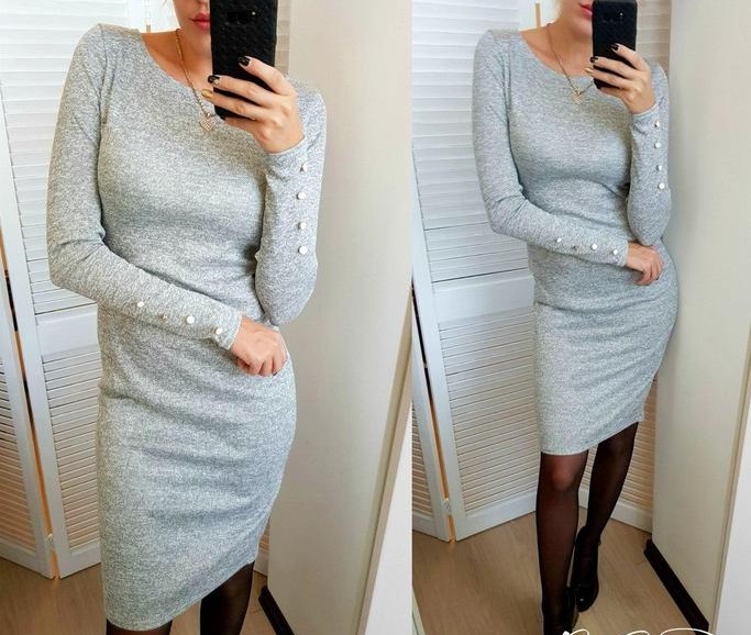 

Fashions • Платье Перрис Fashions 42 серый (№858-фг)
