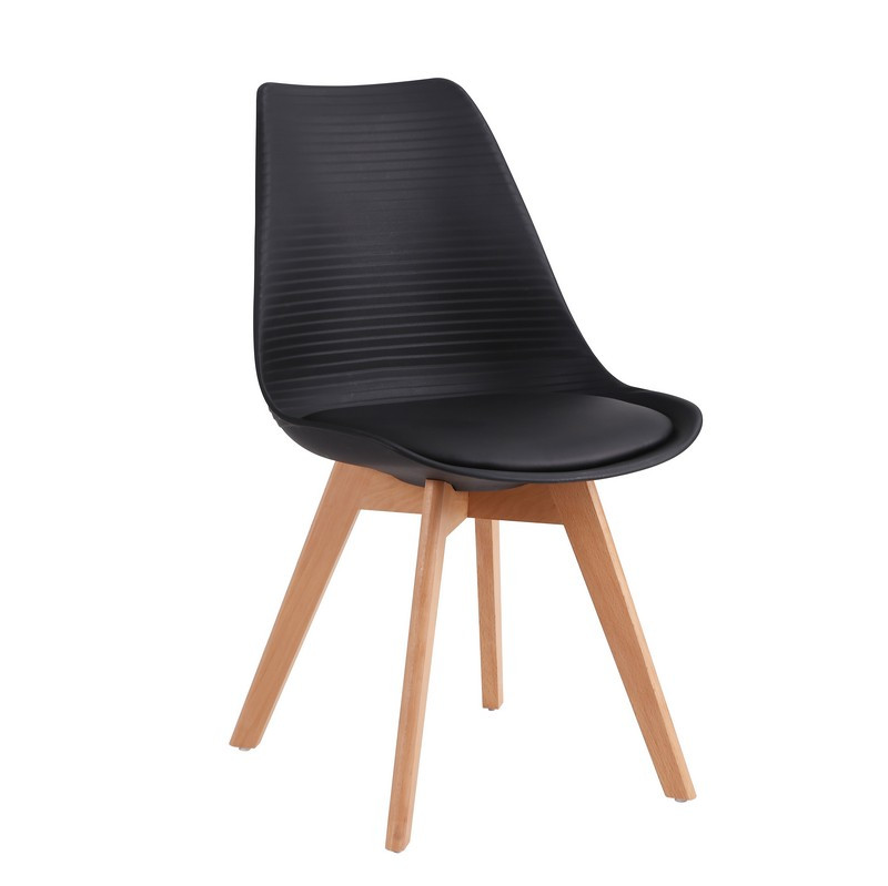 

Стул VetroMebel P-01 черный искусственная кожа, пластик