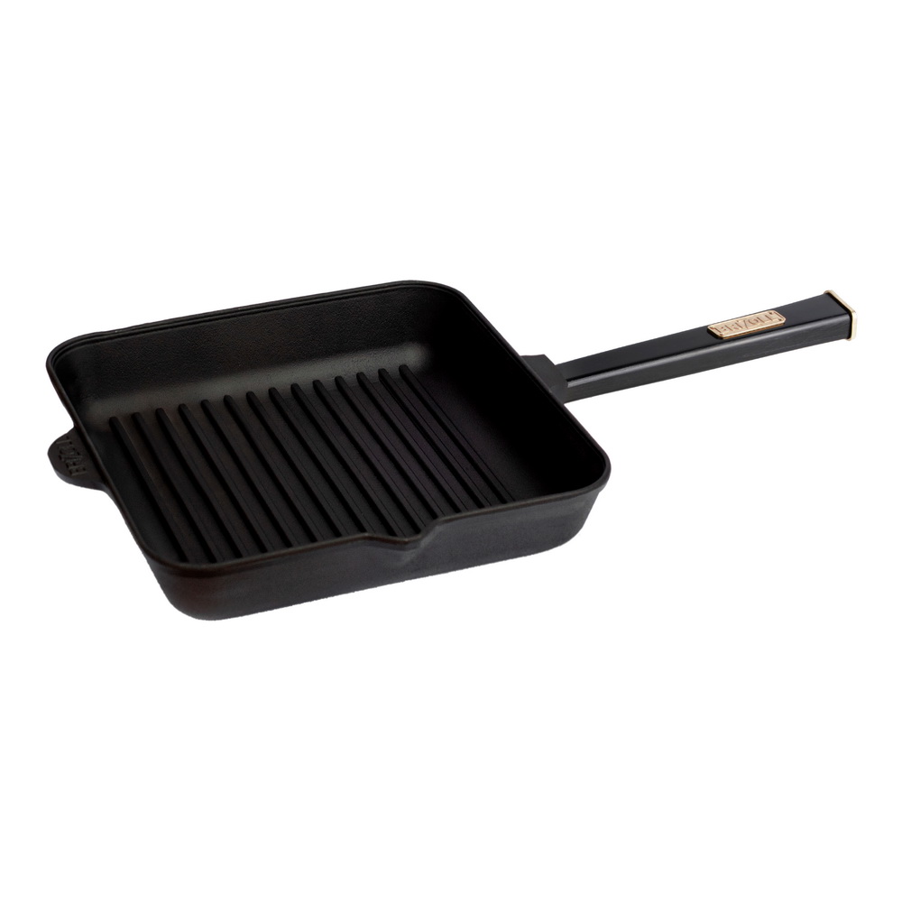 

Сковорода-гриль чугунная Brizoll Optima Black 28x28 см (O282850G-P1)