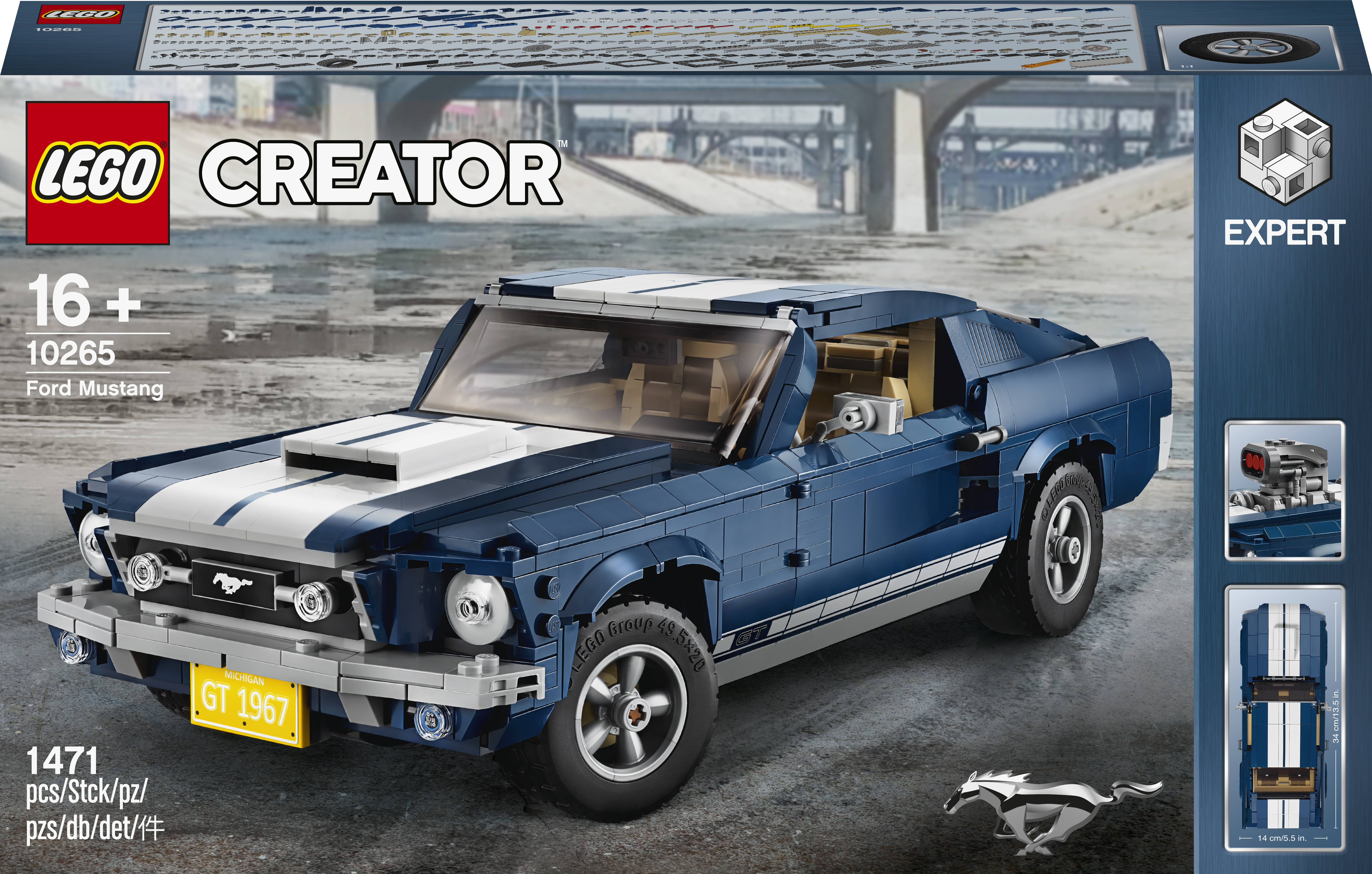 

Конструктор LEGO Creator Expert Ford Mustang 1471 деталь (10265)