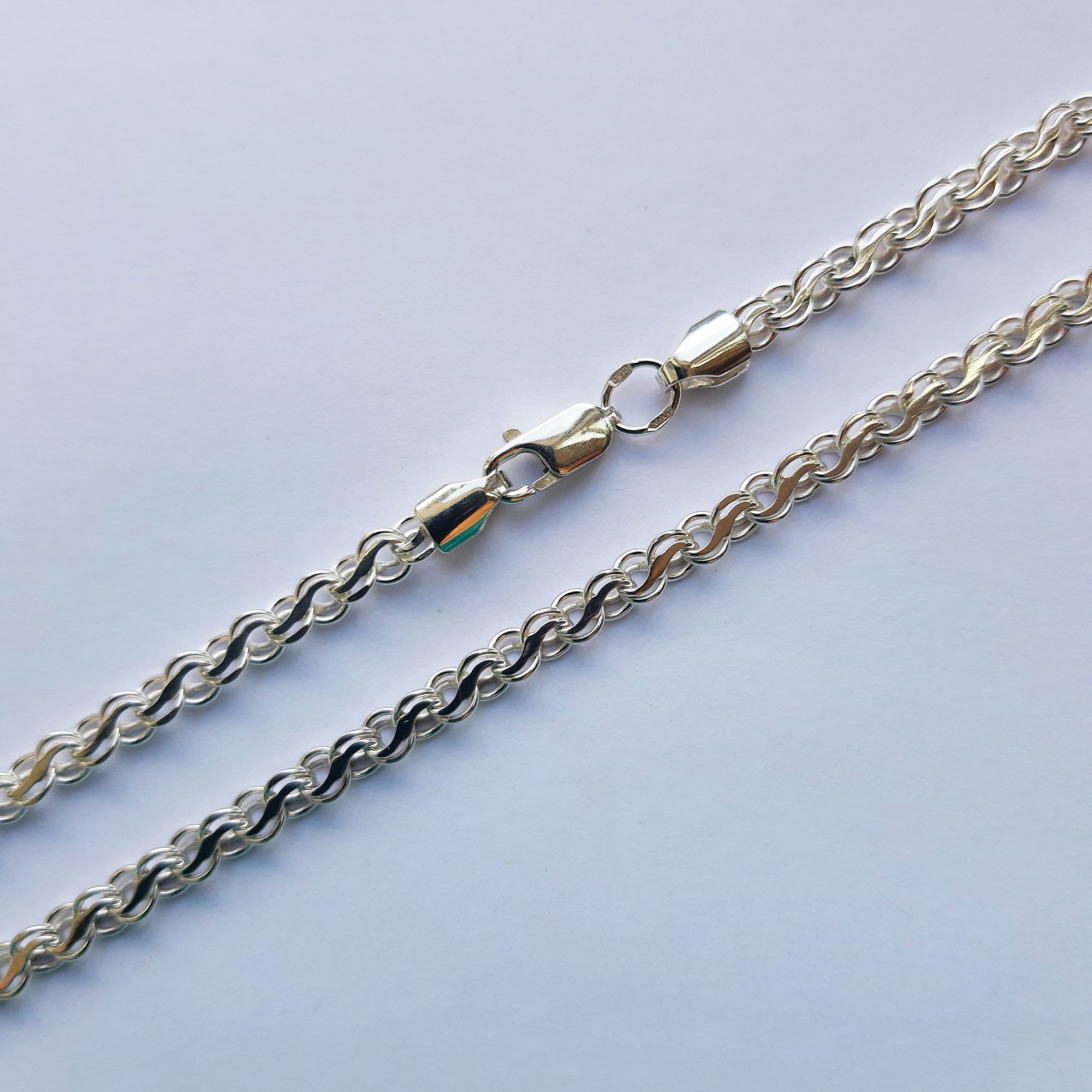 

Серебряная цепочка Ручеек 50см 925 пробы 8г