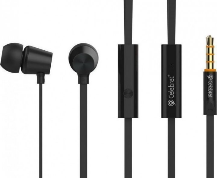 

Вакуумные наушники-гарнитура с микрофоном Celebrat N2 Black (100047)