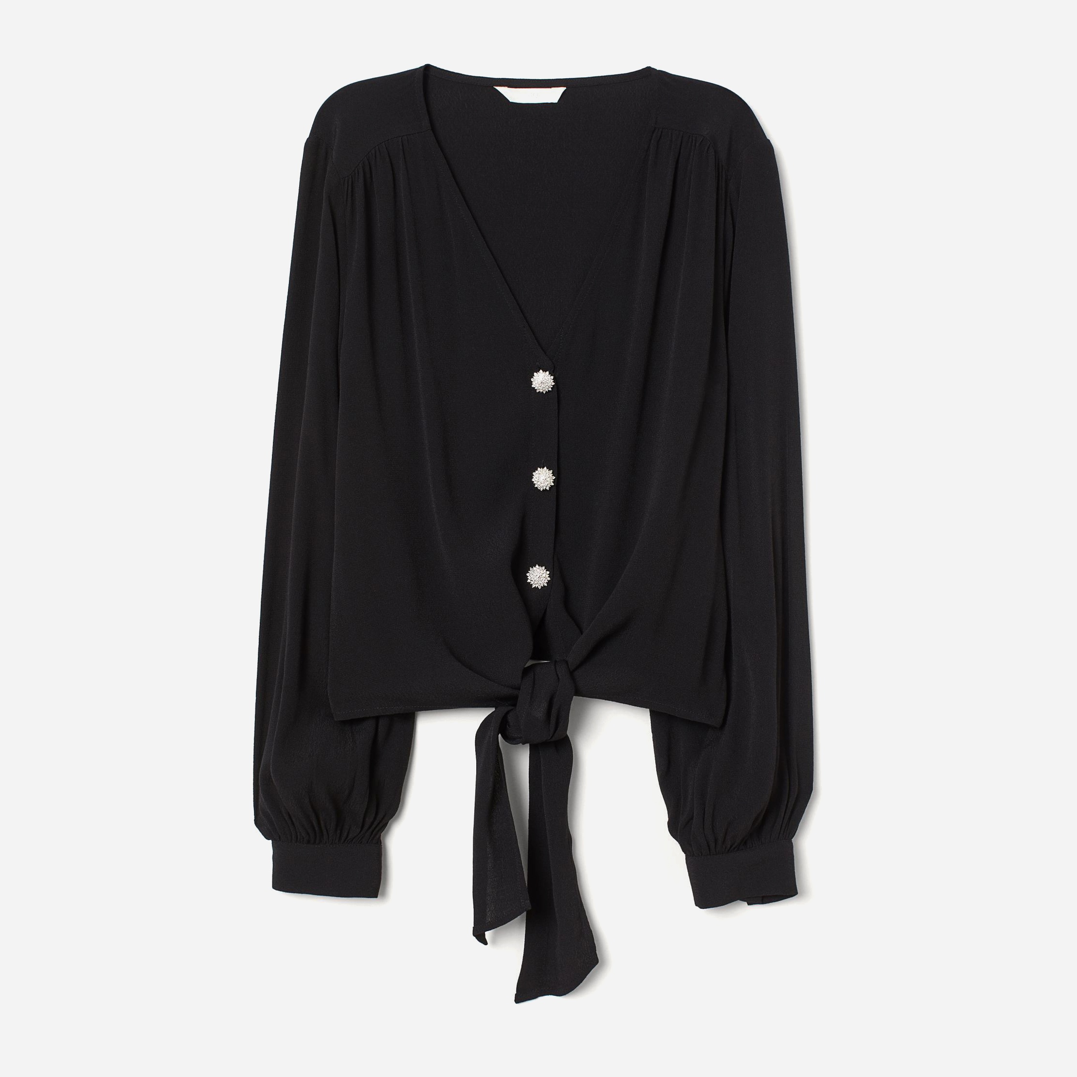 

Блузка H&M 1503-8278060  Черная, Блузка H&M 1503-8278060 42 Черная