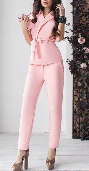 

Fashions • Костюм Луиза Fashions 42 пудра (К417-лб)