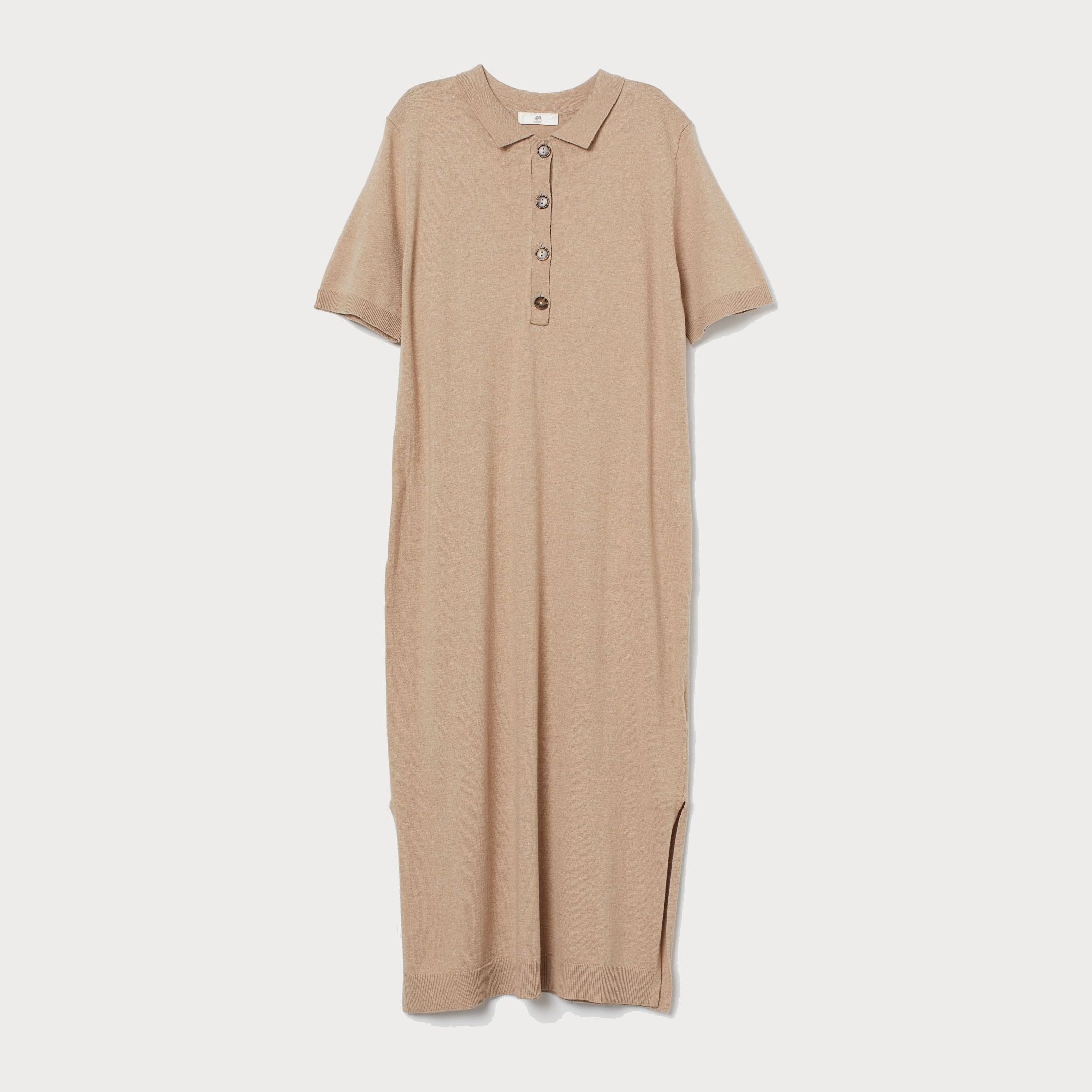 

Платье H&M 207-8520311 M Бежевое меланж