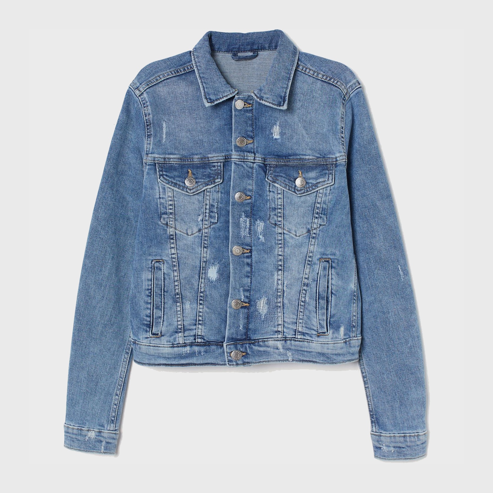 

Джинсовая куртка H&M 2112-3990611 46 Синяя