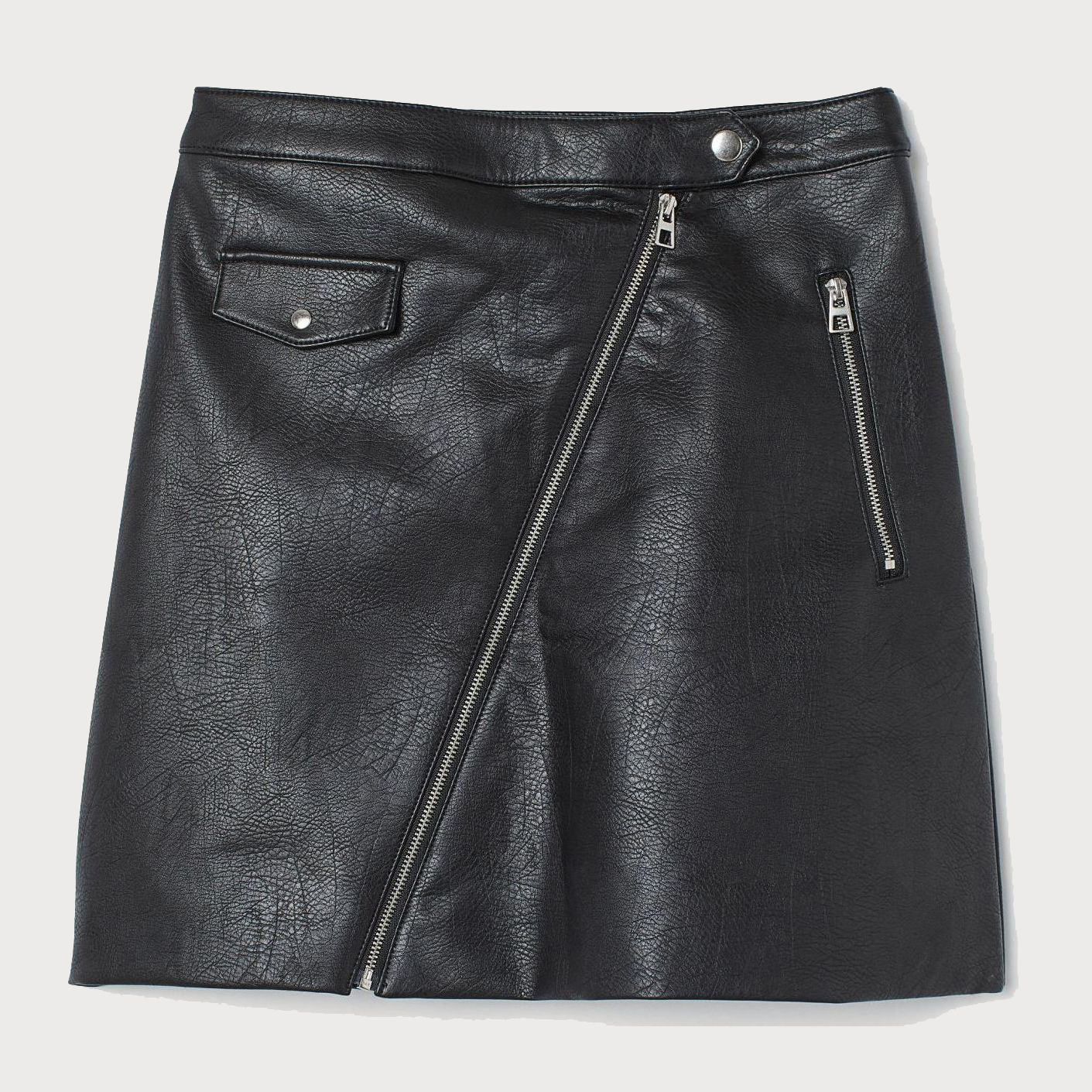 

Юбка из искусственной кожи H&M 2503-7871810 32 Черная