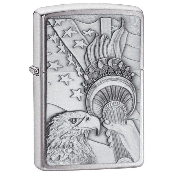 

Зажигалка Zippo 20895 BRUSHED CHROME SOMETHING PATRIOTIC