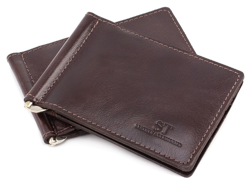 

Зажим для денег ST Leather B4-15alcor d.brown