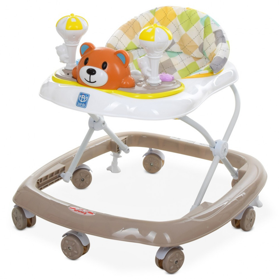 

Ходунки Bambi на колёсах музыкальные M 3656-2-RY(Brown)