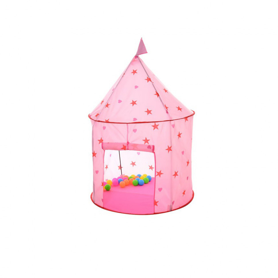 

Детская палатка METR+ в форме пирамиды M 6091-RY(Pink)