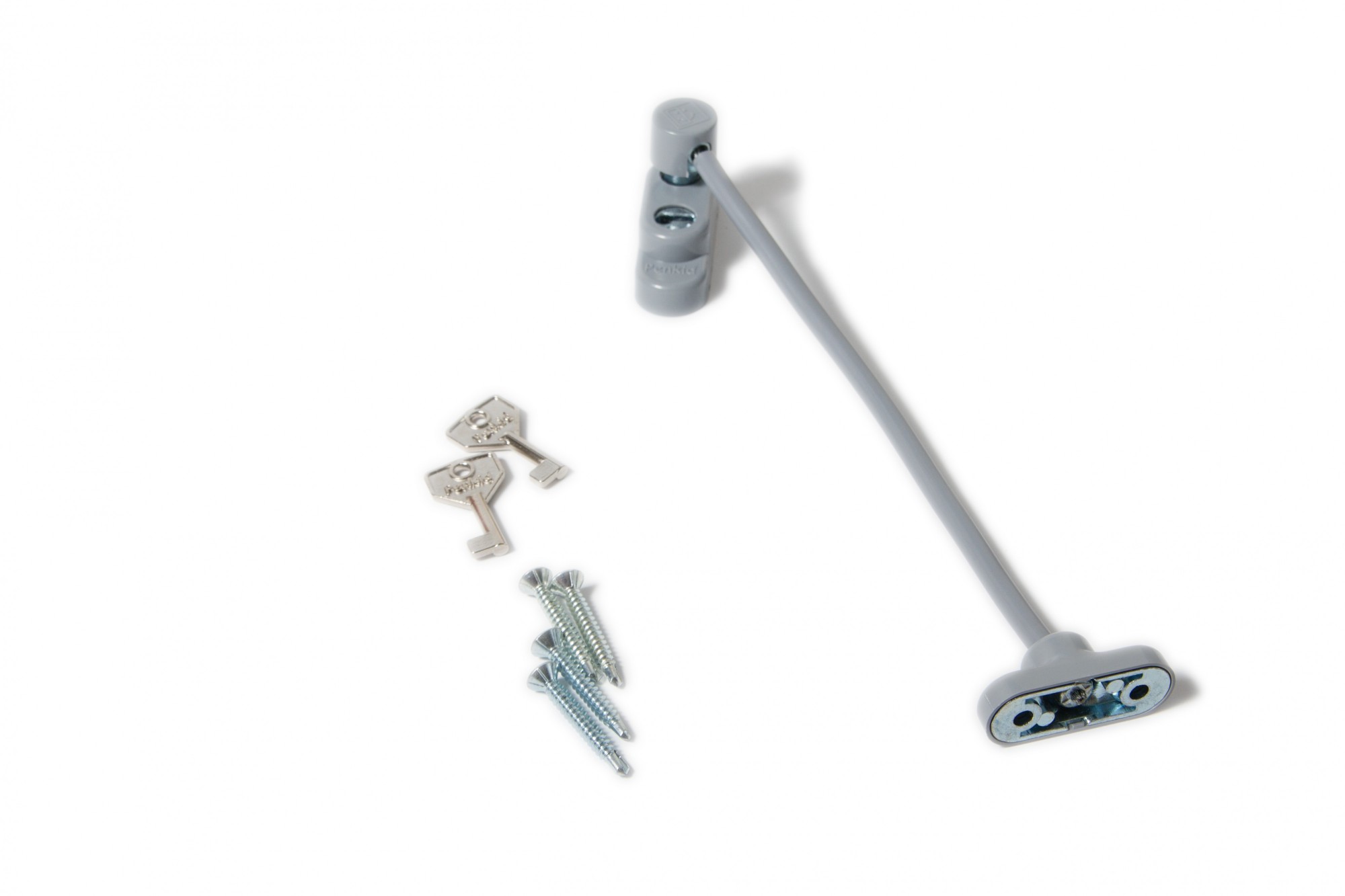 

Блокиратор на окна с тросом Penkid Safety Lock серый