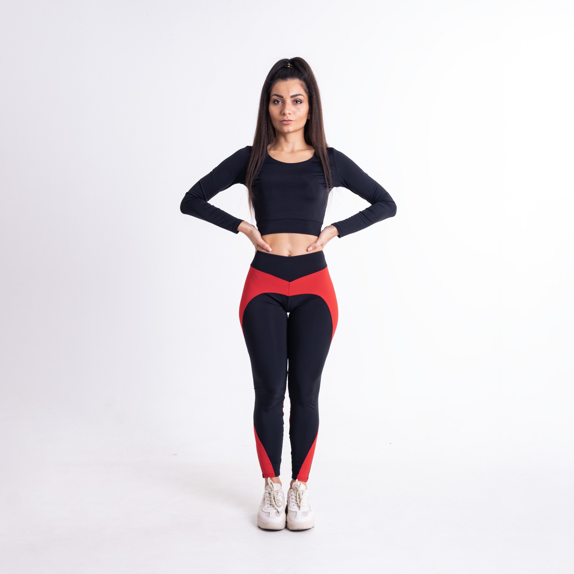 

Комплект FitU спортивный женский Hurt Classic Red black красный-черный, Комплект FitU спортивный женский Hurt Classic Red black красный-черный S