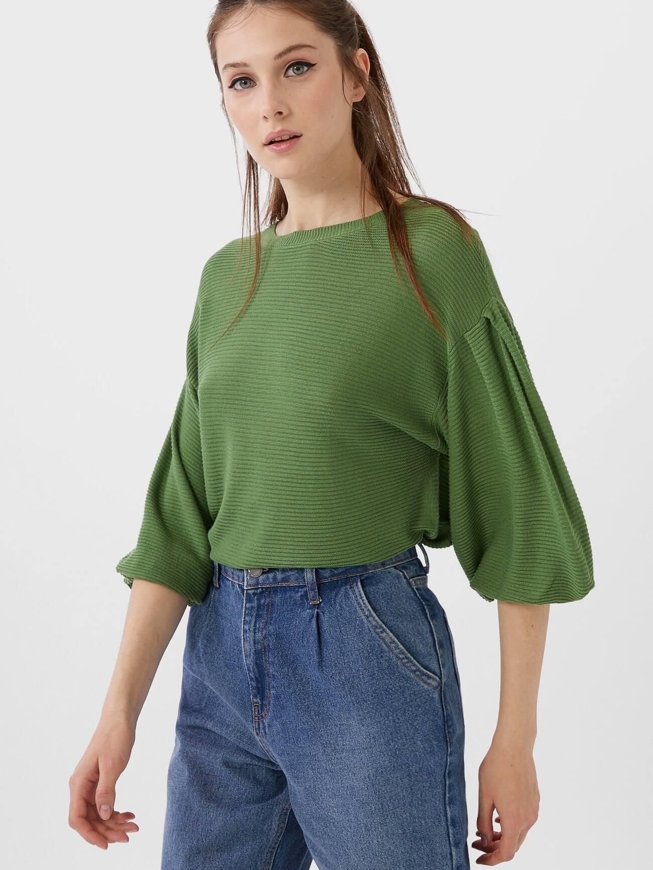 

Джемпер Stradivarius 1609/714/511-ACVU S Оливковый