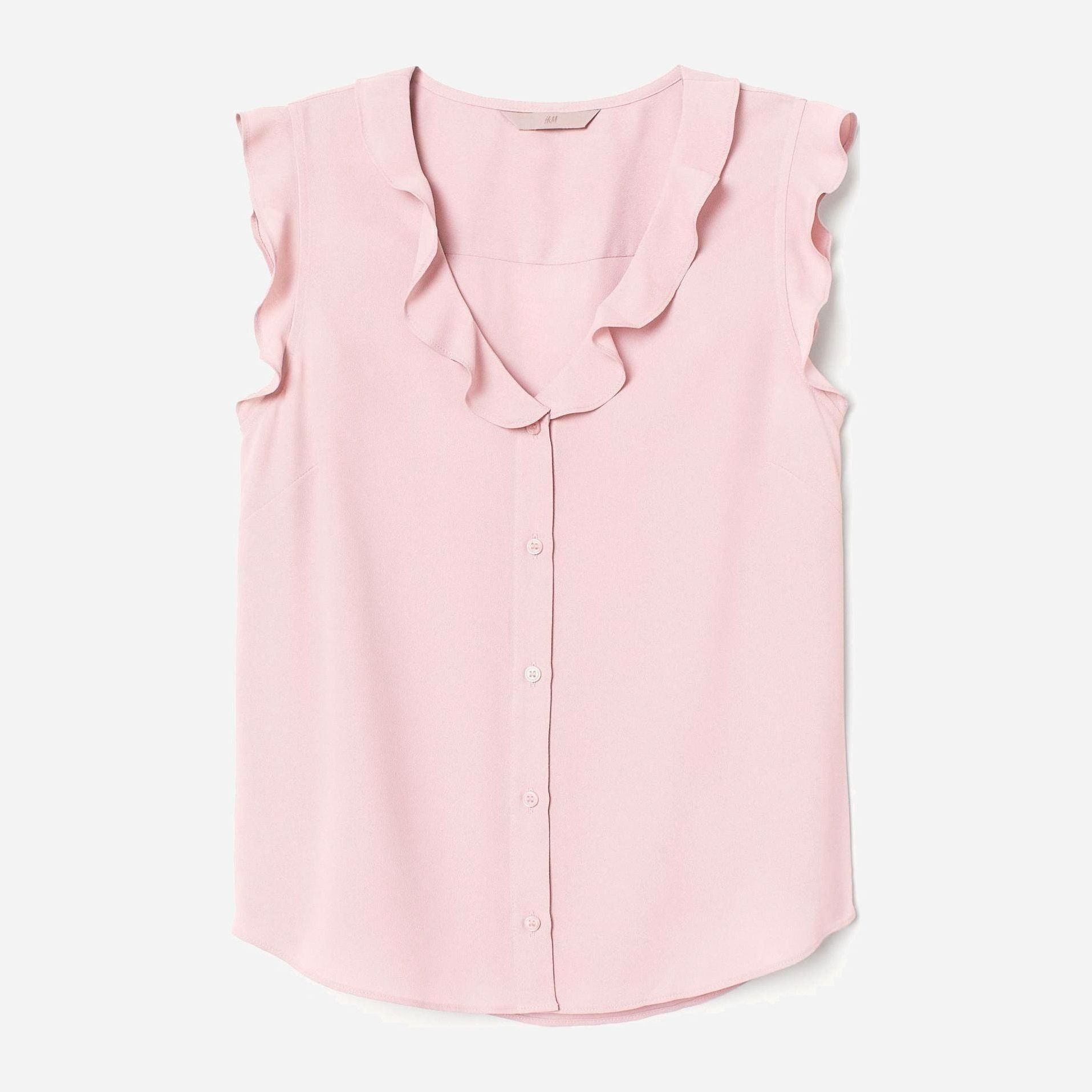 

Блузка H&M 8617651-ADUO 38 Бледно-сиреневая