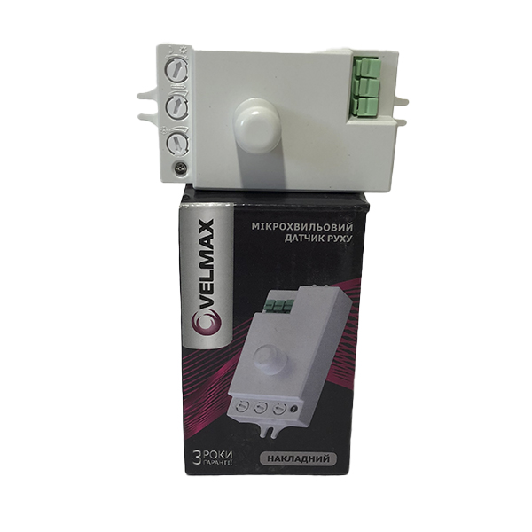 

Датчик движения микро-волновой VELMAX V-MS-06 AC220V, угол 180 ° / 360 ° (4800)