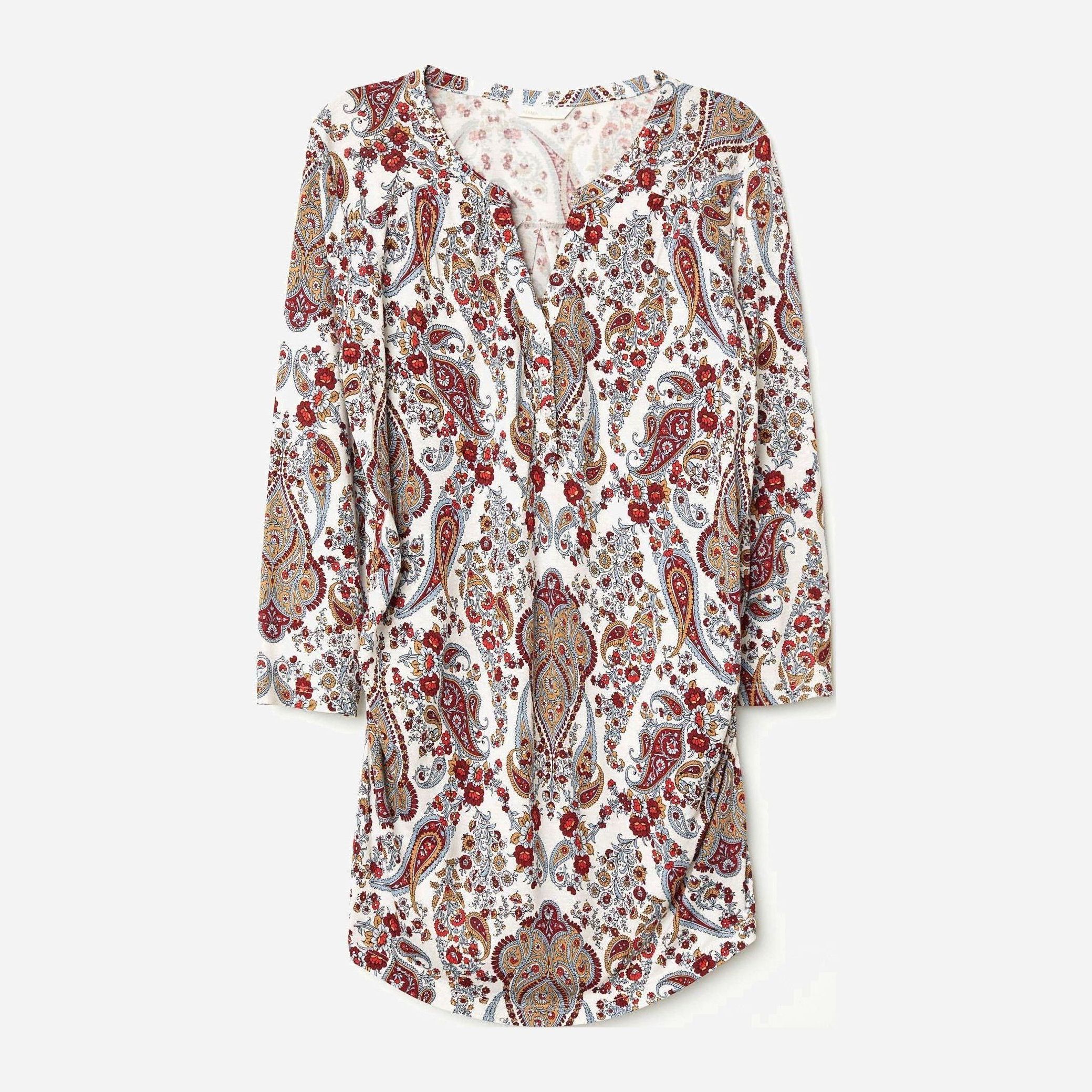 

Блузка для кормящих мам H&M 6151698-AAPB XS Белая с разноцветным