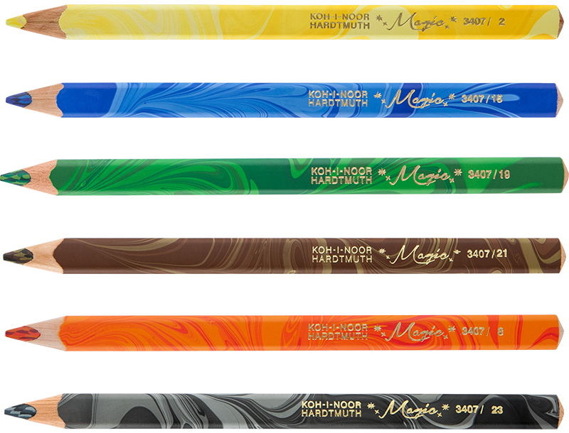 

Цветные карандаши Koh-i-Noor Magic 6 штук картонная упаковка (340800)
