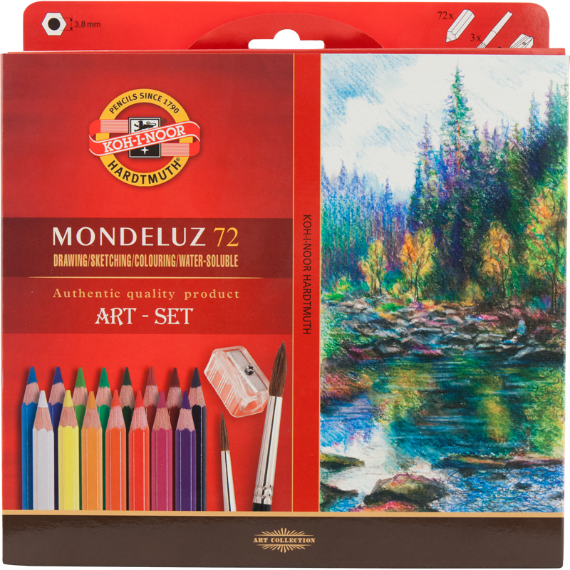 

Карандаши цветные акварельные Koh-i-Noor Mondeluz 72 цветов (3714)