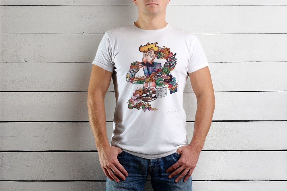 

Футболка Just Print It Поцан, , біла, Футболка Just Print It Поцан, M, біла