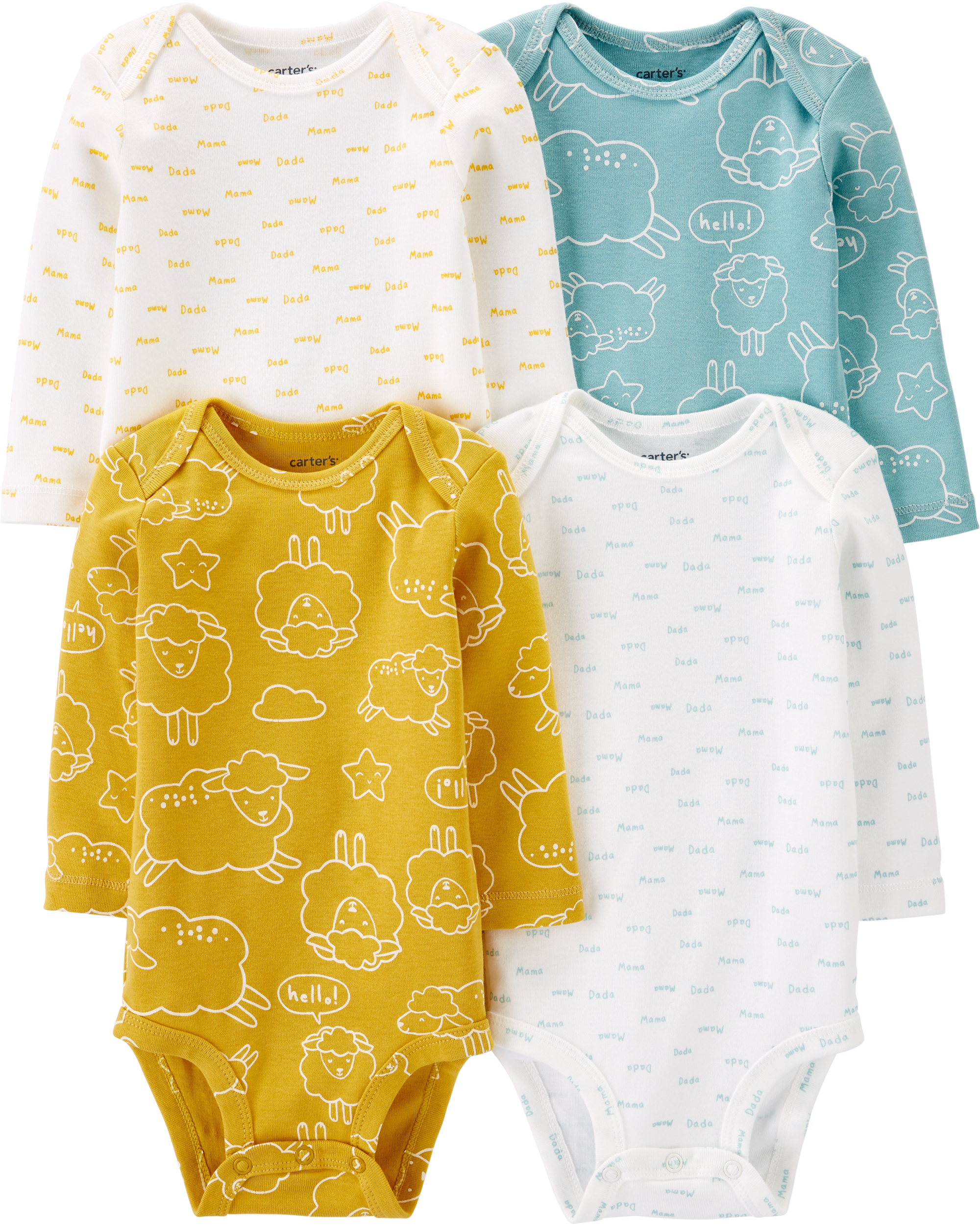 

Боди 4 шт Carters 3 мес 55 см Мульти (CRT-00062)