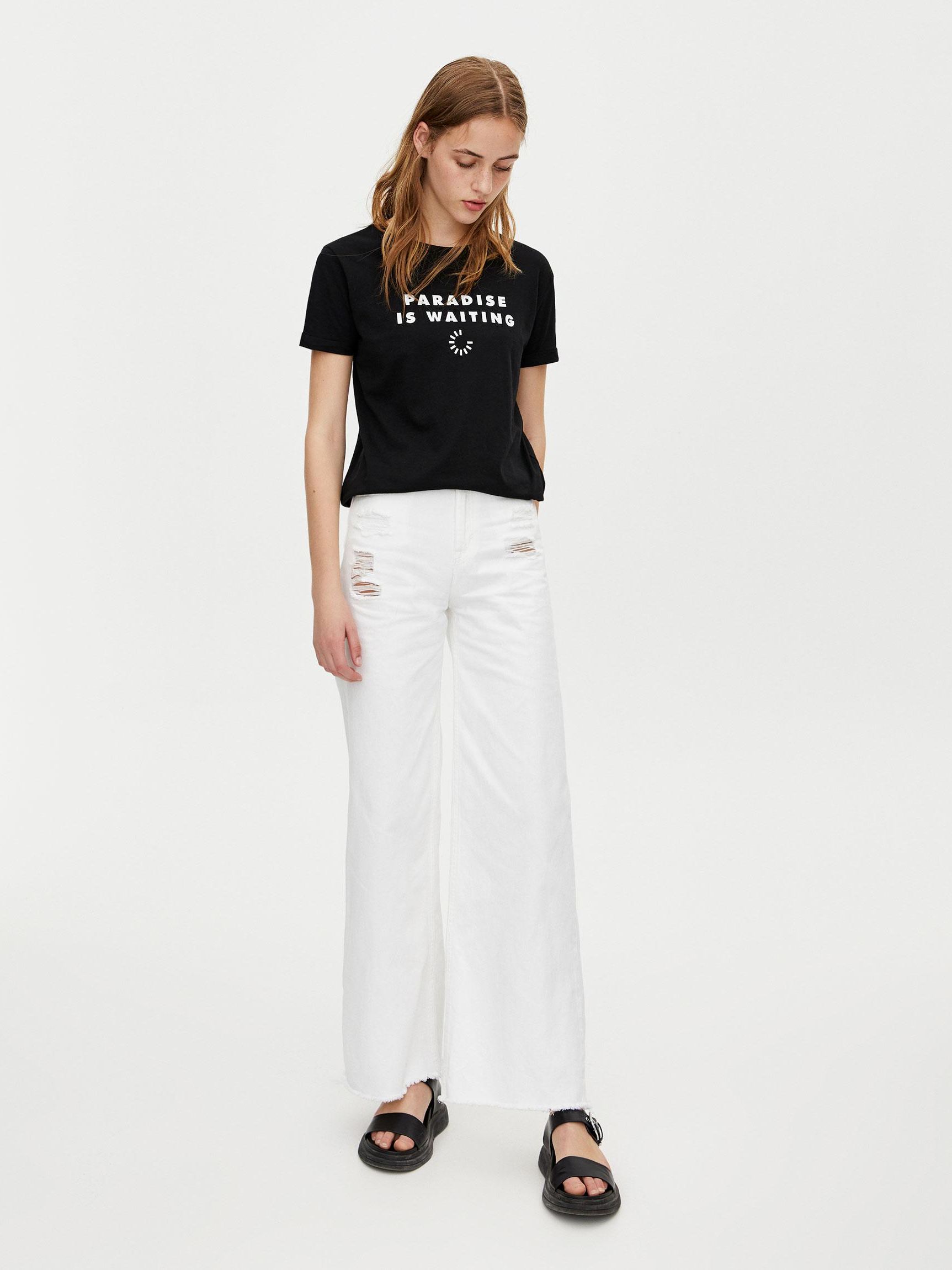 

Футболка Pull & Bear 5247/321/800-AAPT S Белая
