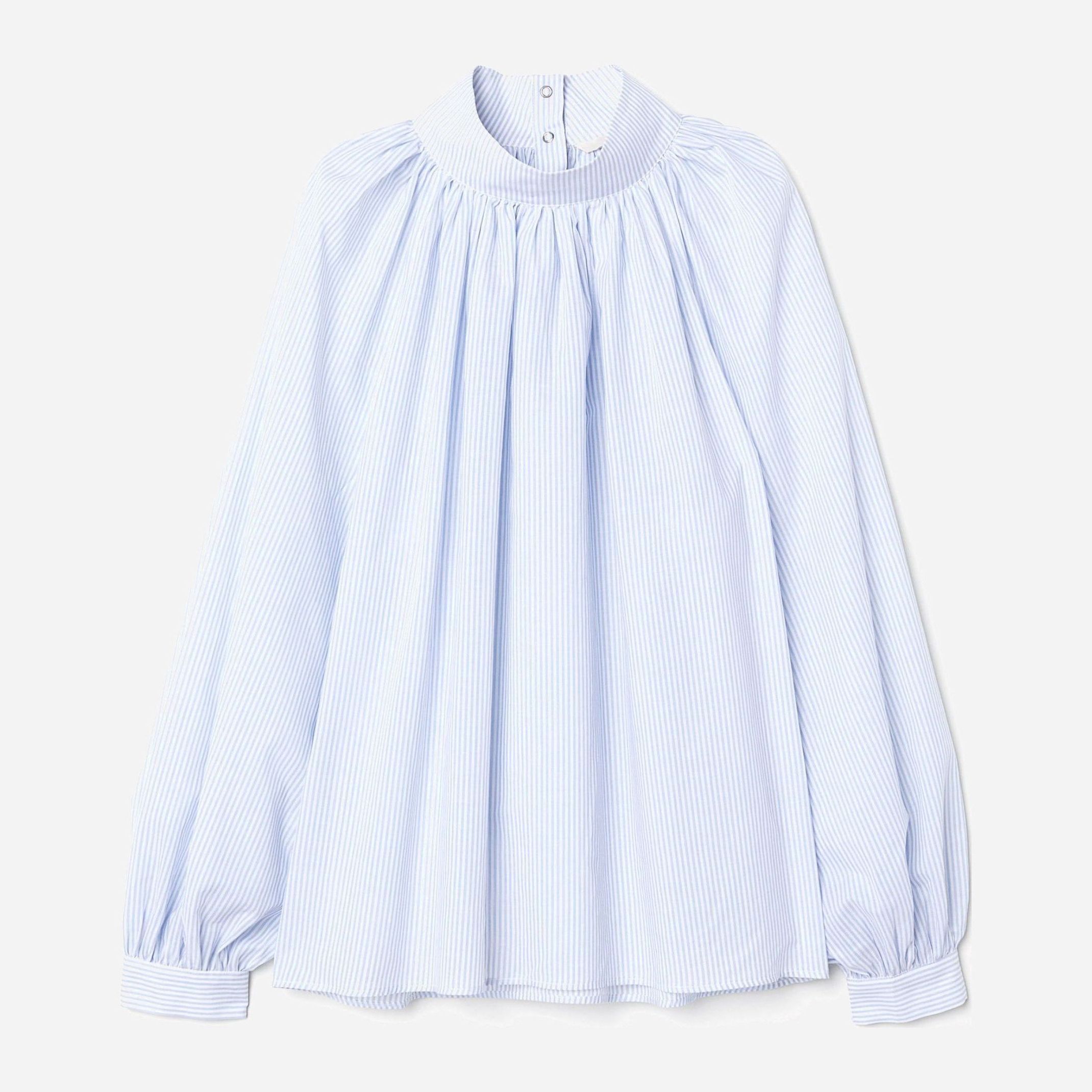 

Блузка H&M 6303167-ADHF 44 Голубая с белым