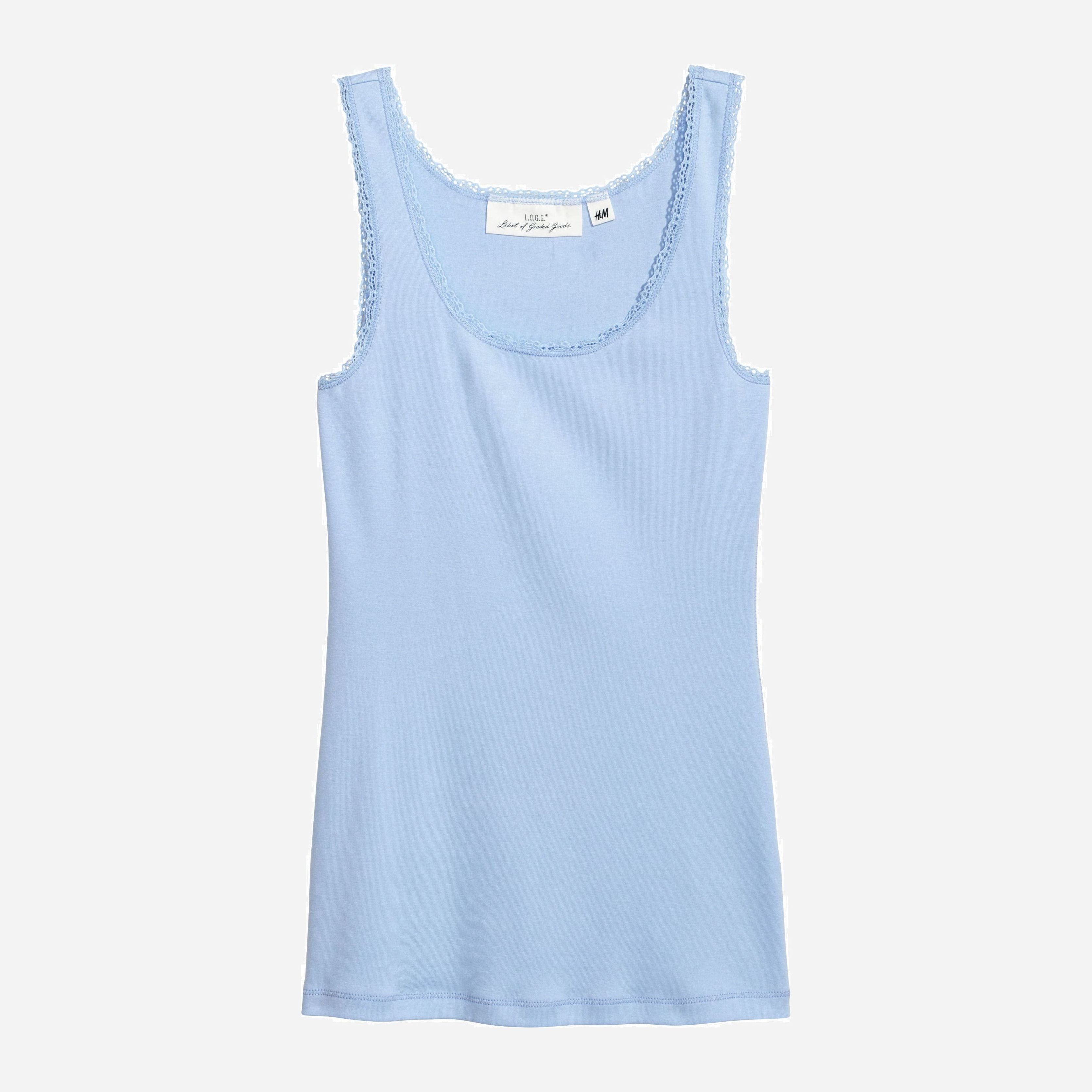 

Майка H&M 5727977-ACUP S Голубая