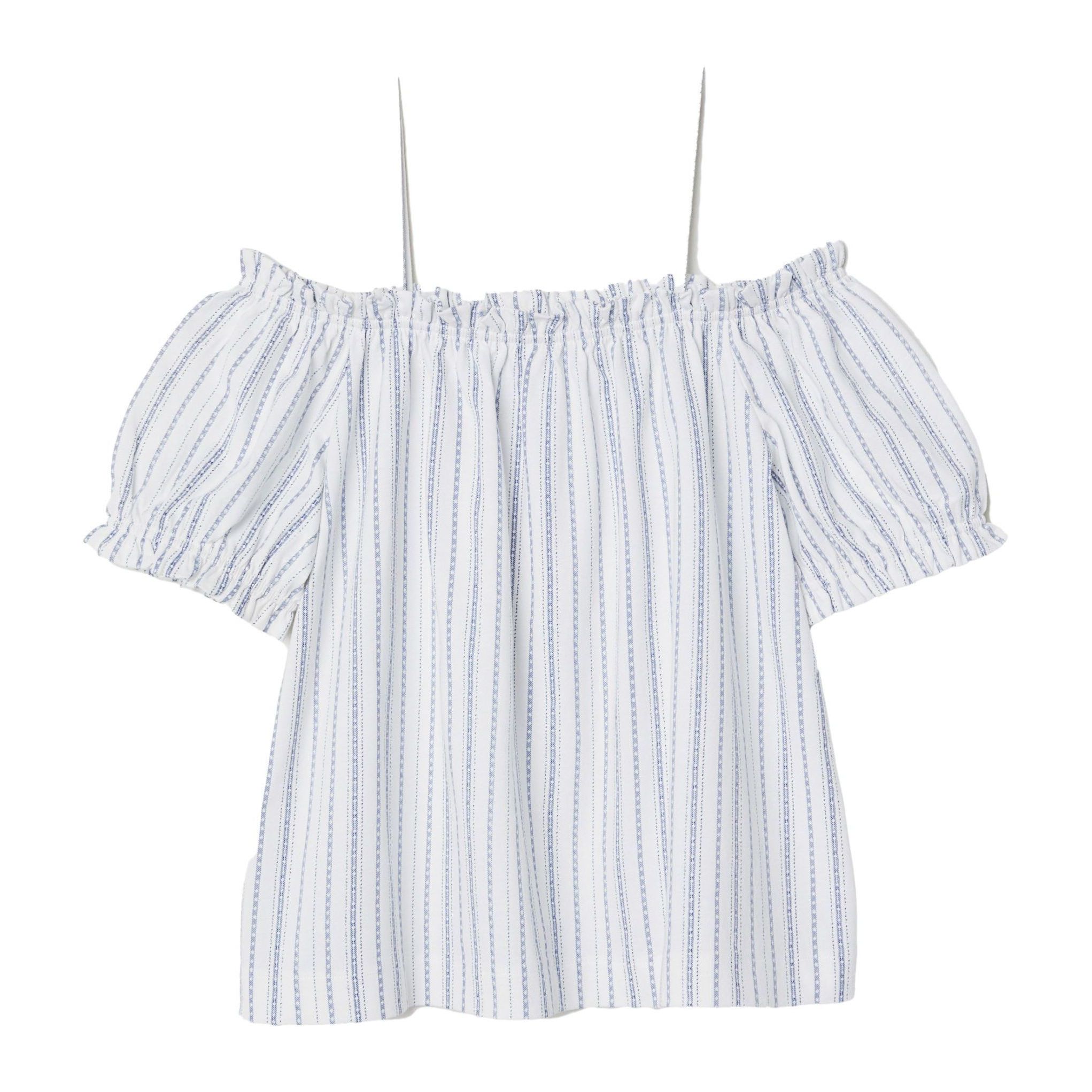 

Топ H&M 6134577-AAXL XL Белый в полоску