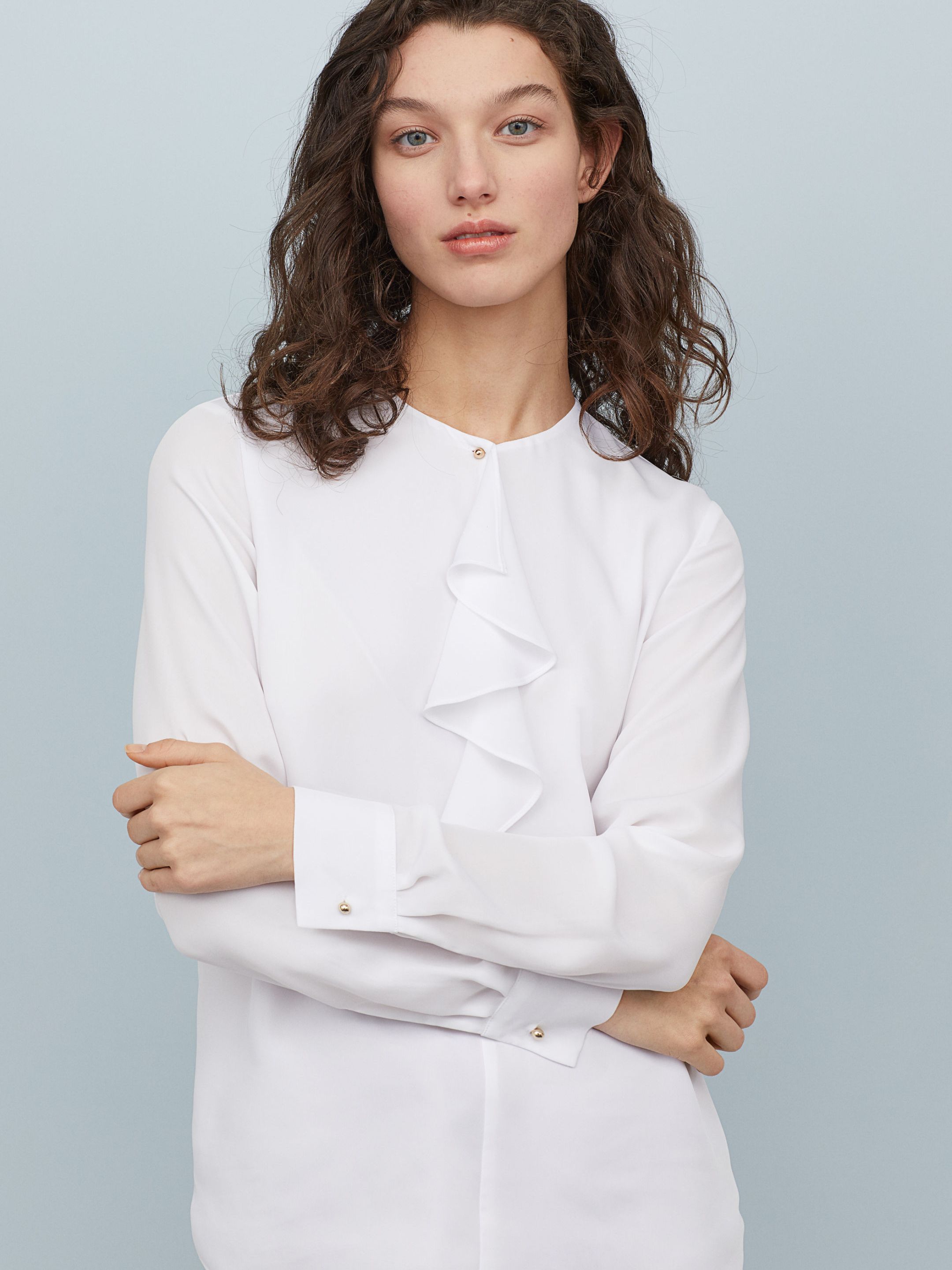 

Блузка H&M 6753598-ACTS 36 Белая