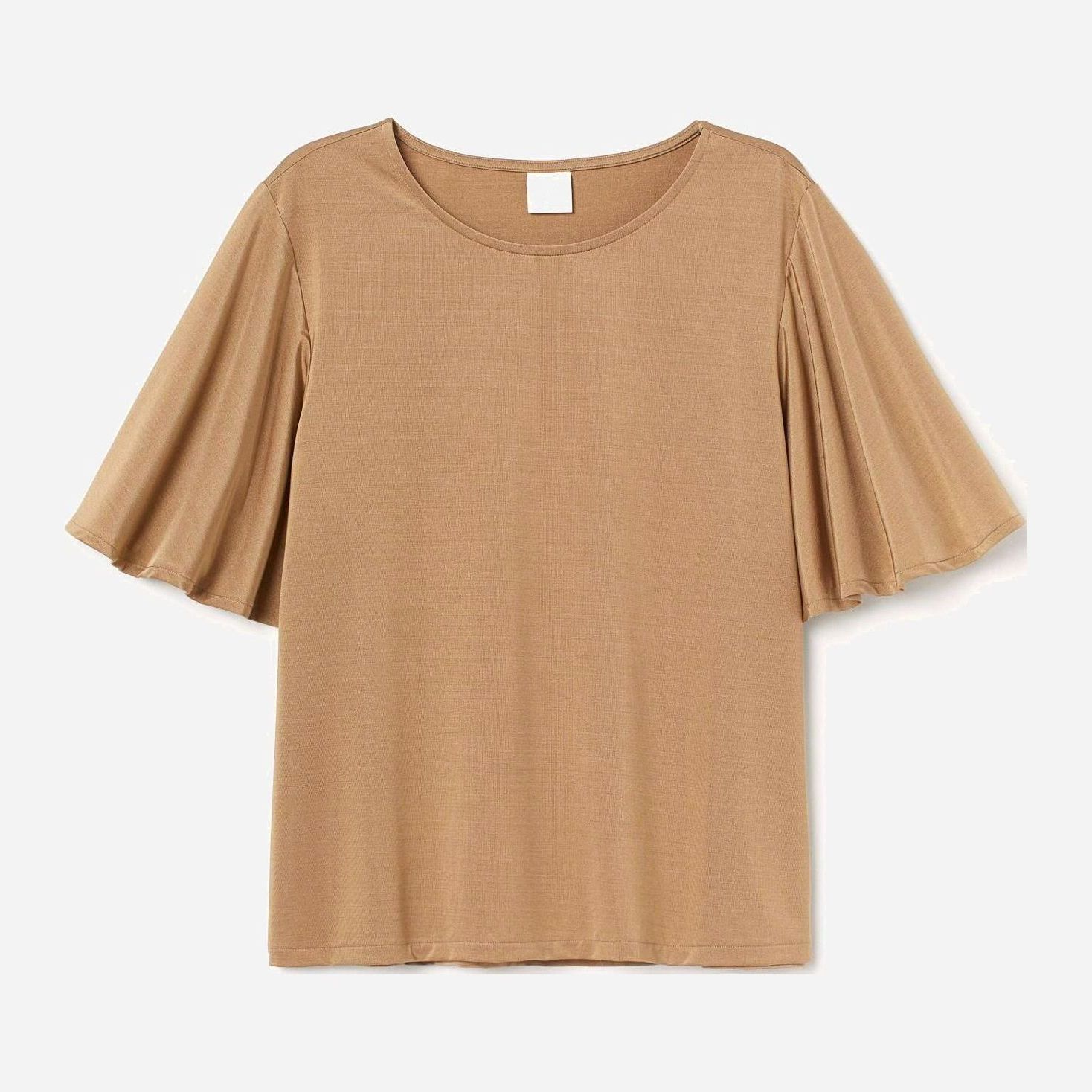 

Футболка H&M 8206710-ACXI S Темно-бежевая