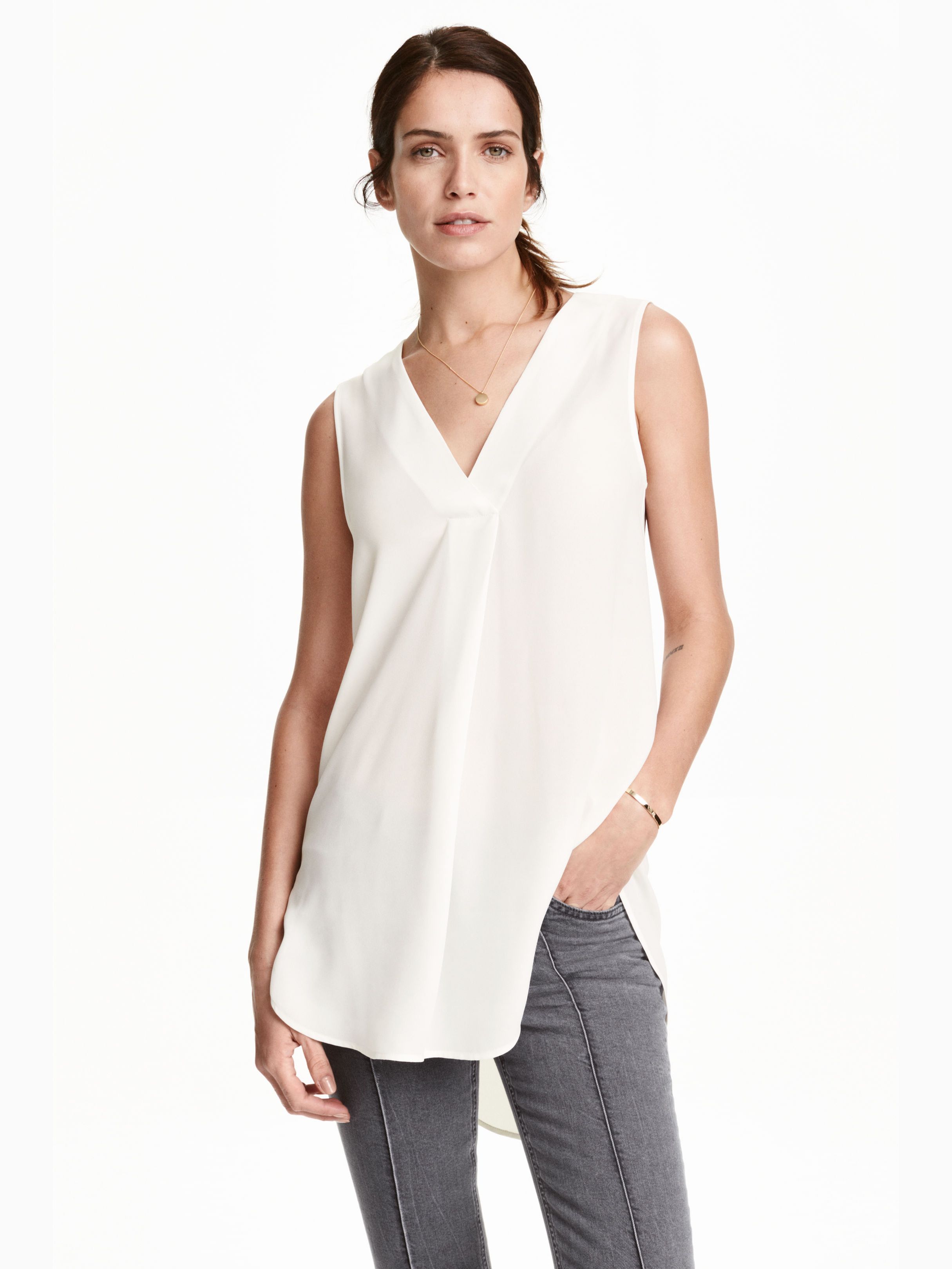 

Блузка H&M 3895445-ACTS 36 Белая