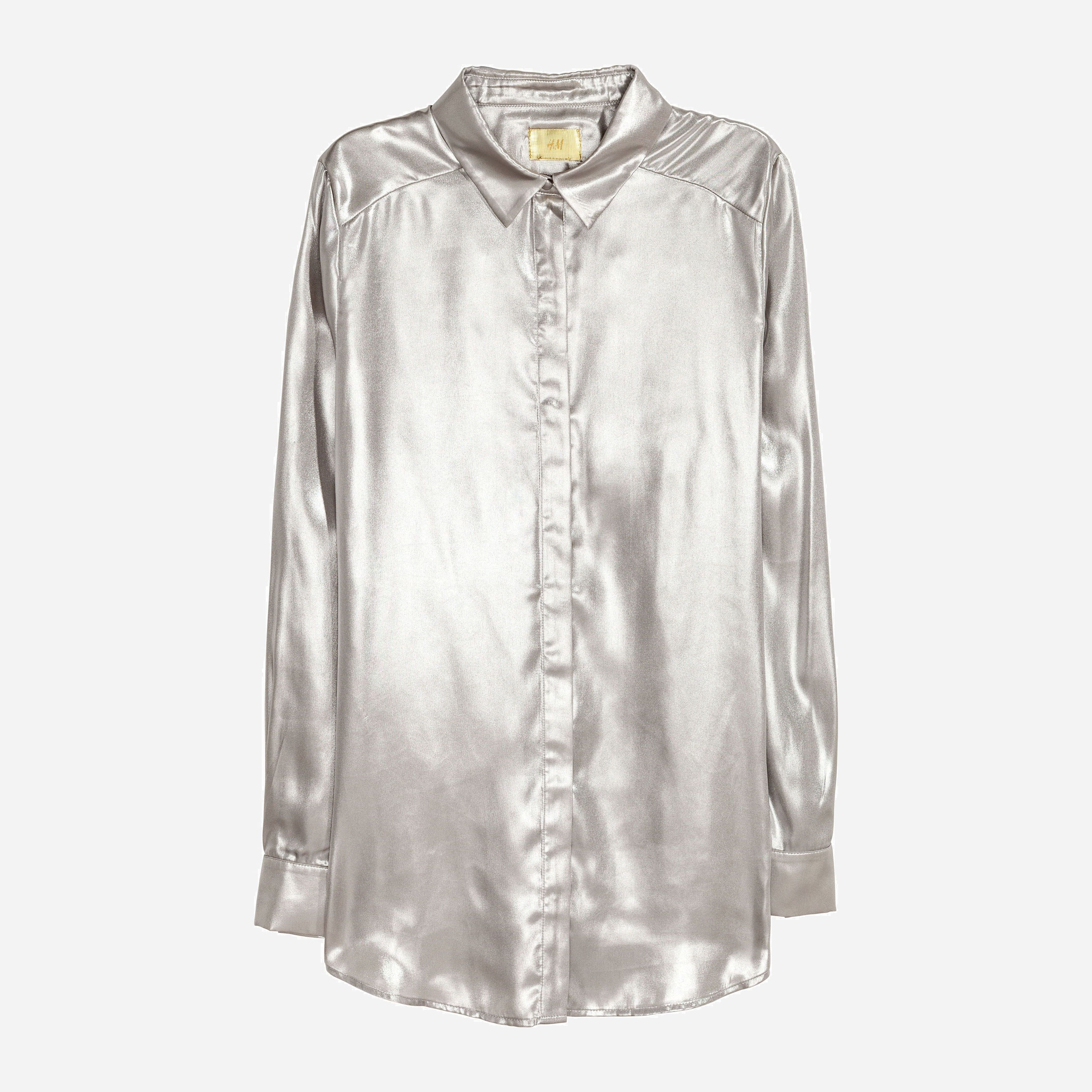 

Блузка H&M 5657316-ACXA 36 Серебристая