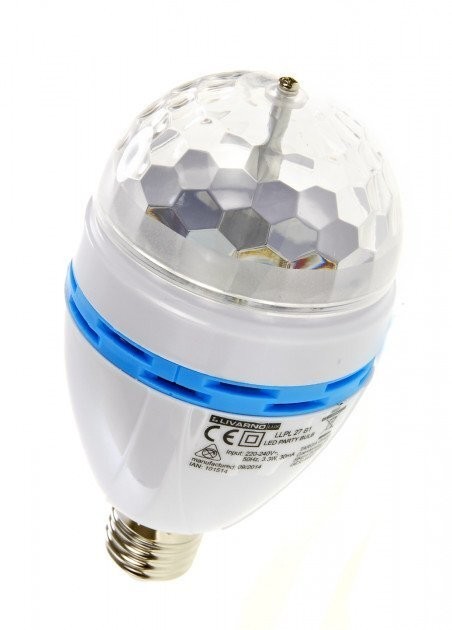 

Диско LED лампа вращающаяся Livarno Lux Е27 Германия