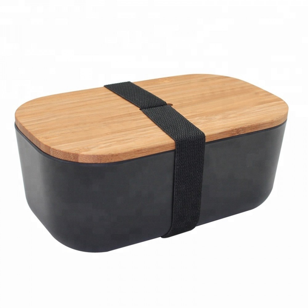 

Контейнер для еды пищевой ланч бокс из бамбука Bamboo Box Be Different (черный)