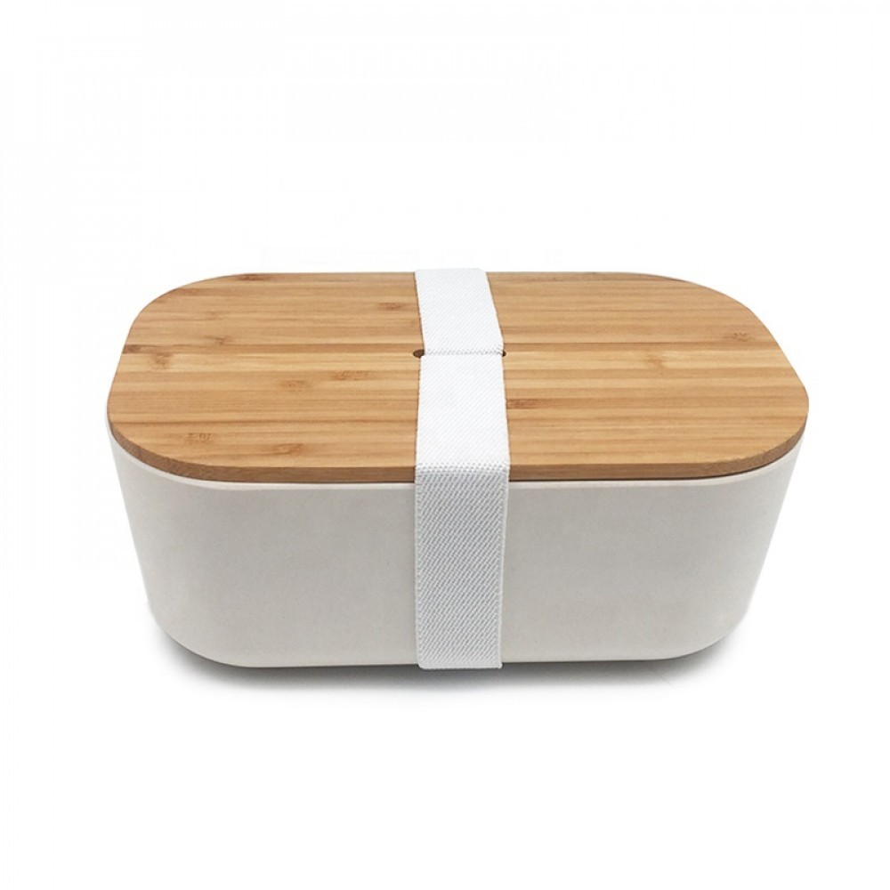 

Контейнер для еды пищевой ланч бокс из бамбука Bamboo Box Be Different (бежевый)