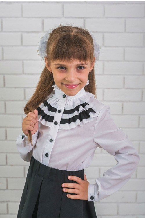 

Fashions • Детская блузка Алоиз Fashions 128 белый (01230-ве)