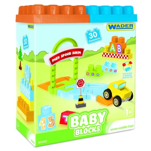 

Конструктор Wader Baby Blocks Мои первые кубики (41440)