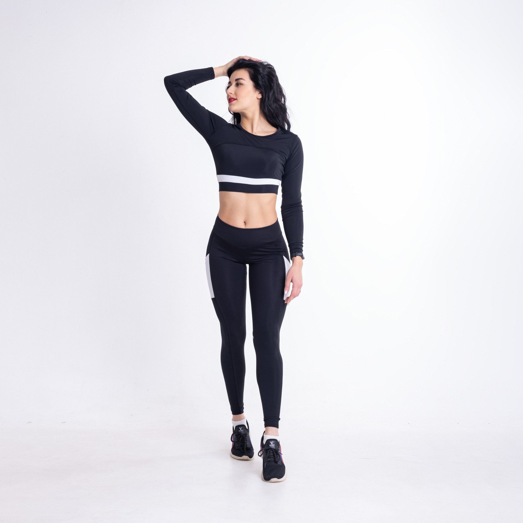 

Рашгард FitU спортивный женский Kant black черный, Рашгард FitU спортивный женский Kant black черный M