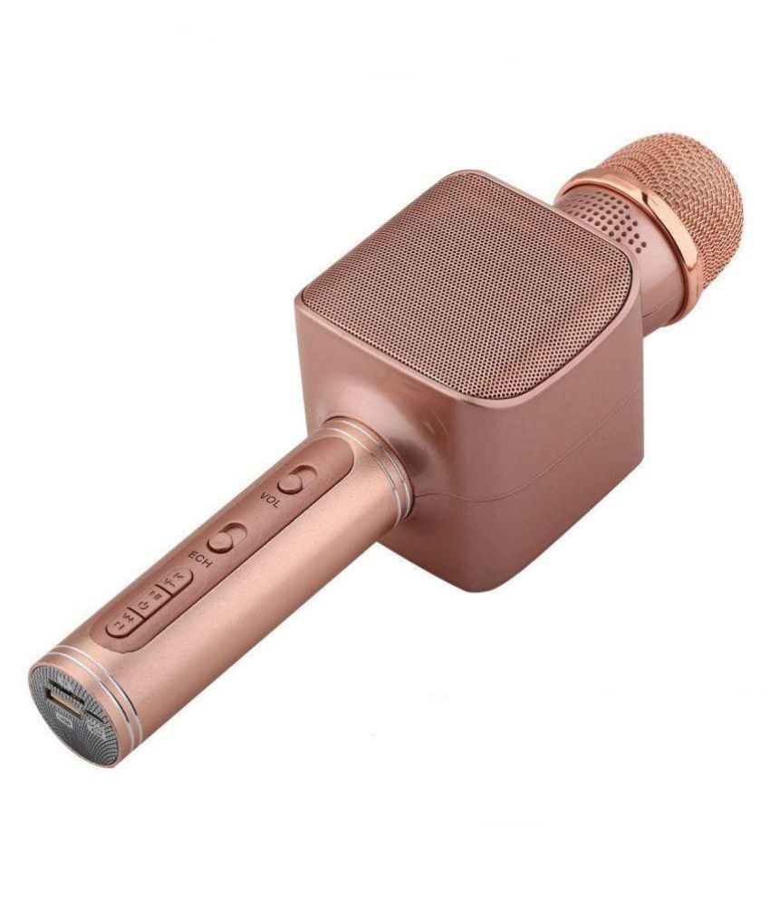 

Беспроводной Bluetooth микрофон для караоке Kronos YS-68 Розовое Золото (mn-398)