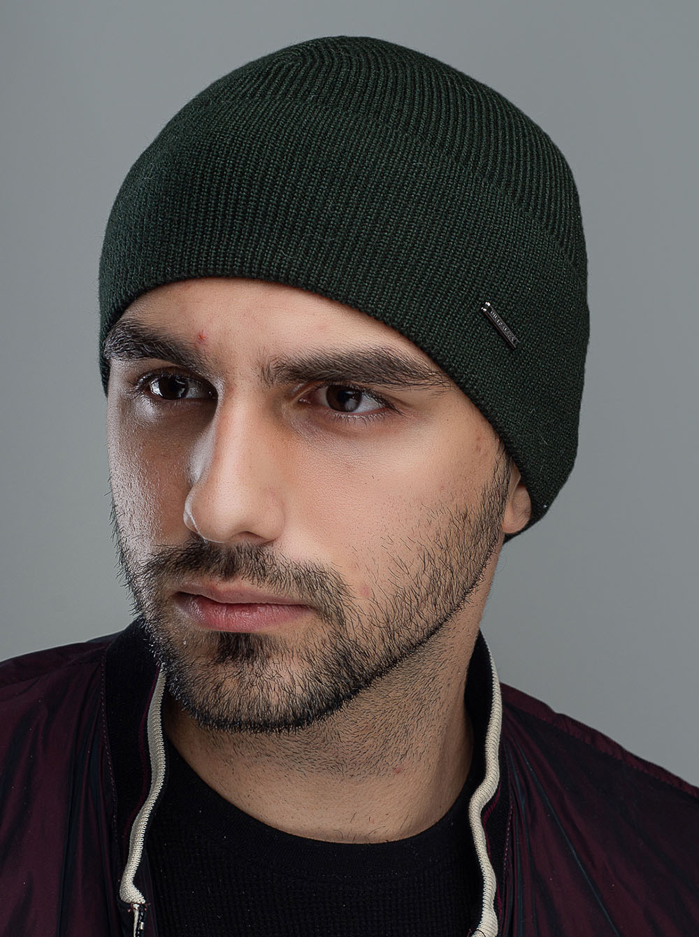 

Мужская шапка с отворотом Централ цвет хаки