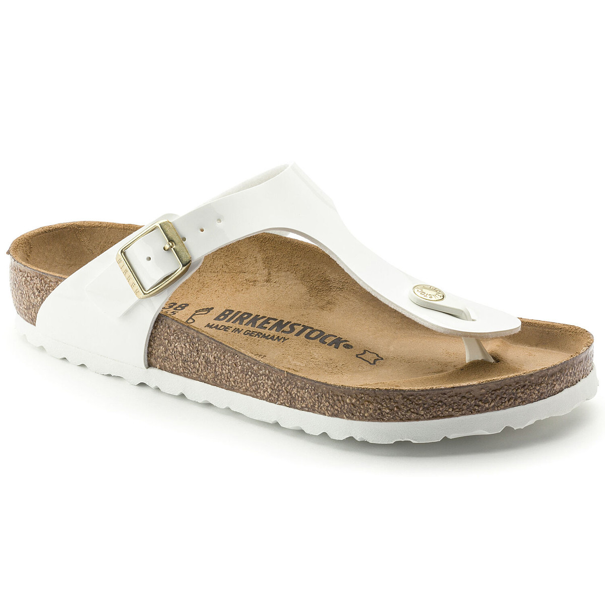 

Вьетнамки ортопедические Gizeh, Birkenstock Белый (арт.BRK-1005299S) (38)