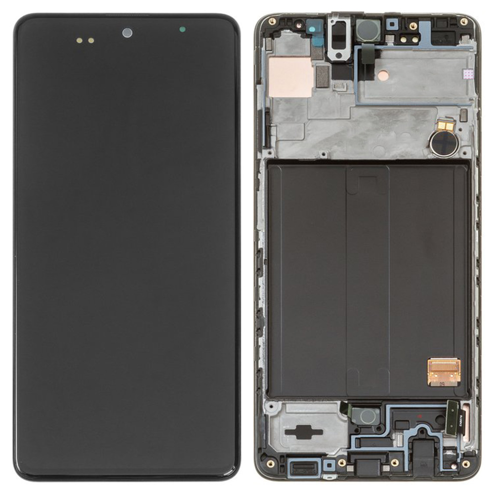 

Дисплейный модуль / экран (дисплей + touchscreen + frame) Power для Samsung Galaxy A51 LCD, Black ORIGINAL PRC